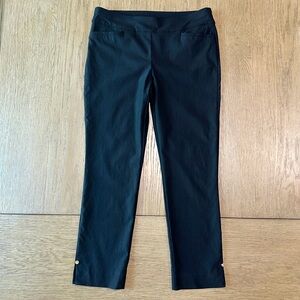 Chico’s Basic Slit Ankle Pants Size 2P Black